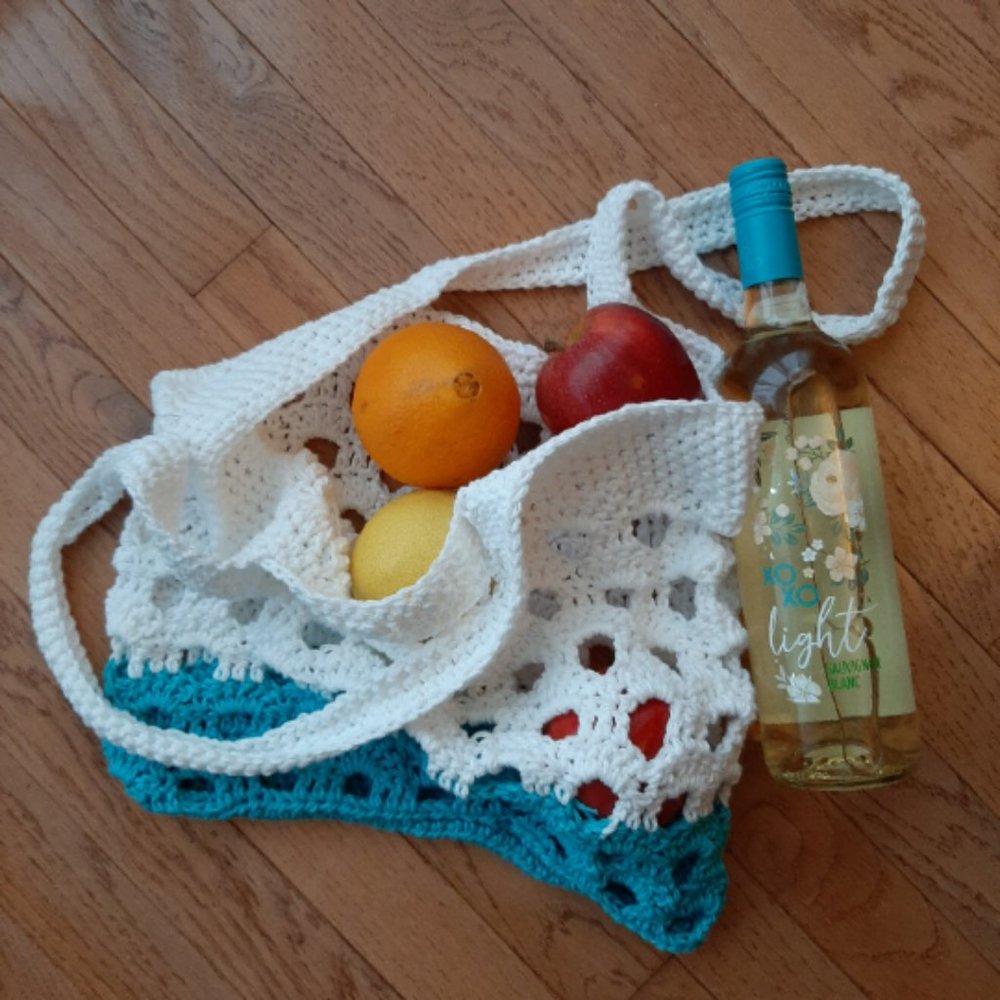Tote Market Bag Ecofriendly Reusable Grocery Farmers Market French - Picture 1 of 3
